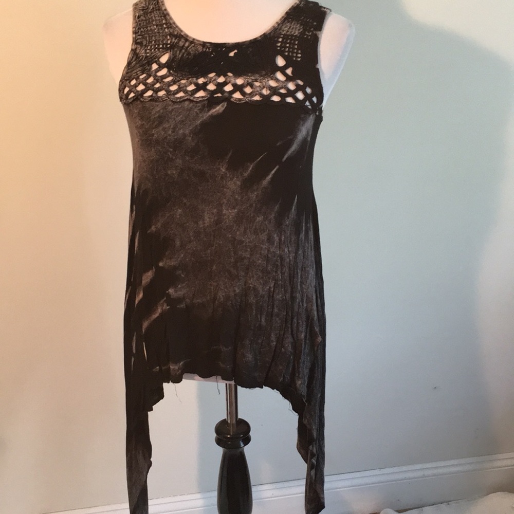 American Age Black and charcoal gray dress